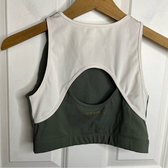 Zara Girls Workout Sports Bra Colorblock Cut Out Back Tank Size 11-12 - Picture 4 of 4